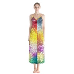 Multi Colour Alpha Chiffon Maxi Dress