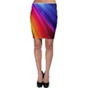 Multicolor Light Beam Line Rainbow Red Blue Orange Gold Purple Pink Bodycon Skirt View1