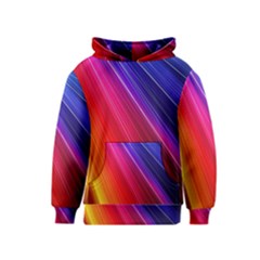 Multicolor Light Beam Line Rainbow Red Blue Orange Gold Purple Pink Kids  Pullover Hoodie by Mariart