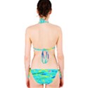 Mustache Jellyfish Blue Water Sea Beack Swim Blue Bikini Set View2