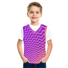 Original Resolution Wave Waves Chevron Pink Purple Kids  Sportswear by Mariart