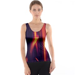 Perfection Graphic Colorful Lines Tank Top by Mariart