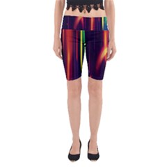 Perfection Graphic Colorful Lines Yoga Cropped Leggings