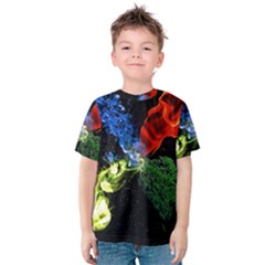 Perfect Amoled Screens Fire Water Leaf Sun Kids  Cotton Tee