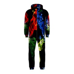 Perfect Amoled Screens Fire Water Leaf Sun Hooded Jumpsuit (kids) by Mariart