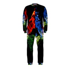 Perfect Amoled Screens Fire Water Leaf Sun Onepiece Jumpsuit (kids) by Mariart