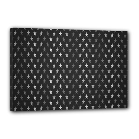 Rabstol Net Black White Space Light Canvas 18  X 12 