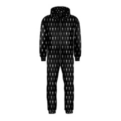 Rabstol Net Black White Space Light Hooded Jumpsuit (kids) by Mariart