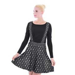 Rabstol Net Black White Space Light Suspender Skater Skirt