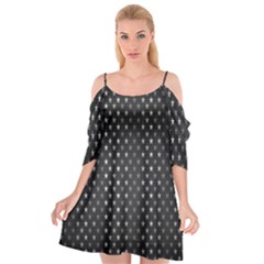 Rabstol Net Black White Space Light Cutout Spaghetti Strap Chiffon Dress