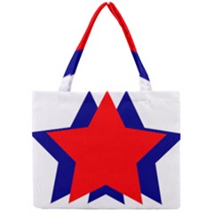 Stars Red Blue Mini Tote Bag by Mariart