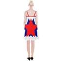 Stars Red Blue Spaghetti Strap Velvet Dress View2