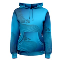 Fractals Lines Wave Pattern Women s Pullover Hoodie by Nexatart