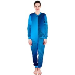 Fractals Lines Wave Pattern Onepiece Jumpsuit (ladies)  by Nexatart