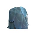 Feather Plumage Blue Parrot Drawstring Pouches (Large)  View1