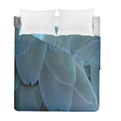 Feather Plumage Blue Parrot Duvet Cover Double Side (full/ Double Size) by Nexatart