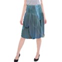 Feather Plumage Blue Parrot Midi Beach Skirt View1