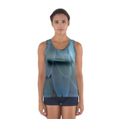 Feather Plumage Blue Parrot Women s Sport Tank Top  by Nexatart