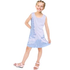 Winter Snow Trees Forest Kids  Tunic Dress by Nexatart