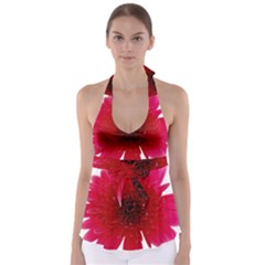 Flower Isolated Transparent Blossom Babydoll Tankini Top by Nexatart