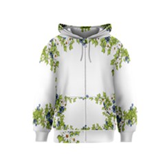 Birthday Card Flowers Daisies Ivy Kids  Zipper Hoodie by Nexatart