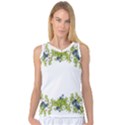 Birthday Card Flowers Daisies Ivy Women s Basketball Tank Top View1