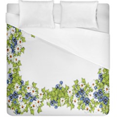 Birthday Card Flowers Daisies Ivy Duvet Cover (king Size) by Nexatart