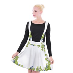 Birthday Card Flowers Daisies Ivy Suspender Skater Skirt