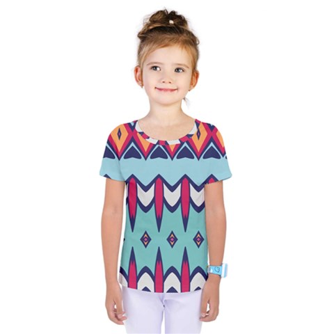 Rhombus Hearts And Other Shapes                Kids  One Piece Tee by LalyLauraFLM