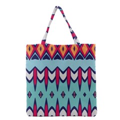 Rhombus Hearts And Other Shapes             Grocery Tote Bag by LalyLauraFLM