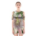 Passion Flower Flower Plant Blossom Shoulder Cutout One Piece View1