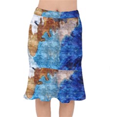 Painted Texture                  Short Mermaid Skirt