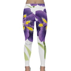 Lily Flower Plant Blossom Bloom Classic Yoga Leggings by Nexatart