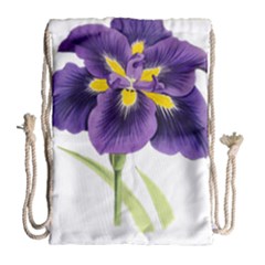 Lily Flower Plant Blossom Bloom Drawstring Bag (large) by Nexatart