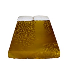 Beer Beverage Glass Yellow Cup Fitted Sheet (full/ Double Size) by Nexatart