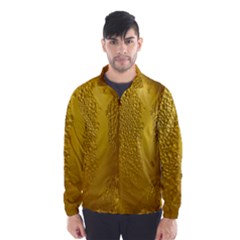 Beer Beverage Glass Yellow Cup Wind Breaker (men) by Nexatart