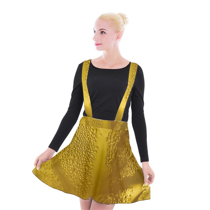 Beer Beverage Glass Yellow Cup Suspender Skater Skirt