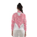 Heart Stripes Symbol Striped Wind Breaker (Women) View2