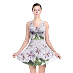 Flower Plant Blossom Bloom Vintage Reversible Skater Dress by Nexatart