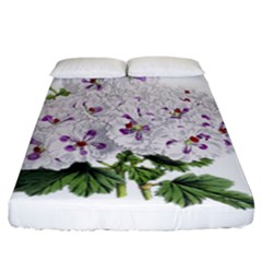 Flower Plant Blossom Bloom Vintage Fitted Sheet (california King Size) by Nexatart