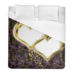 Lover Romantic Couple Apart Duvet Cover (full/ Double Size) by Nexatart