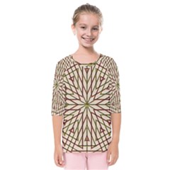 Kaleidoscope Online Triangle Kids  Quarter Sleeve Raglan Tee