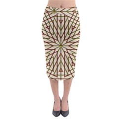 Kaleidoscope Online Triangle Midi Pencil Skirt by Nexatart