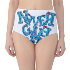 Sport Crossfit Fitness Gym Never Give Up High-waist Bikini Bottoms by Nexatart