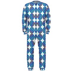 Geometric Dots Pattern Rainbow Onepiece Jumpsuit (men)  by Nexatart