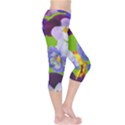 Spring Pansy Blossom Bloom Plant Capri Leggings  View4