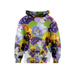 Spring Pansy Blossom Bloom Plant Kids  Pullover Hoodie by Nexatart