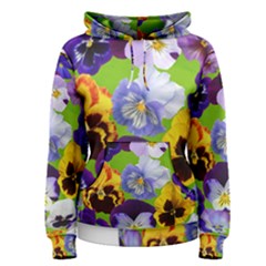 Spring Pansy Blossom Bloom Plant Women s Pullover Hoodie by Nexatart