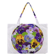 Spring Pansy Blossom Bloom Plant Medium Tote Bag by Nexatart