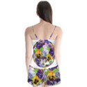 Spring Pansy Blossom Bloom Plant Satin Pajamas Set View2